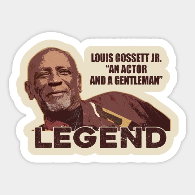 Louis gossett jr - an actor and a gentleman Sticker by Instocrew